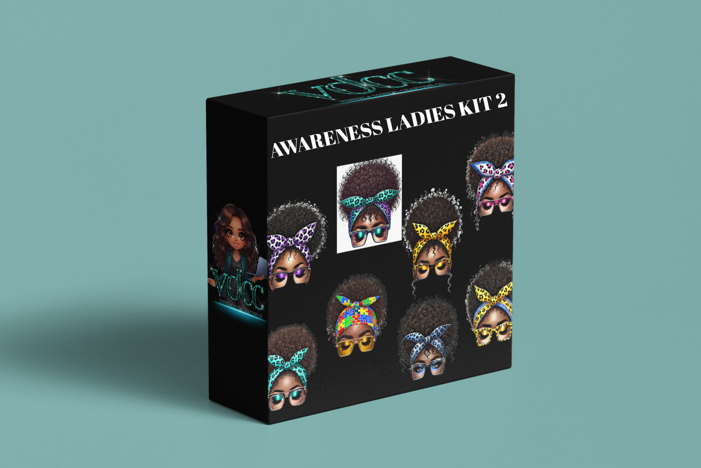 Awareness Ladies Digital Editable Kit 2