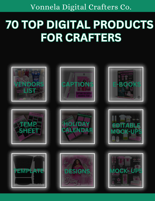 70 Top Digital Products for Crafters